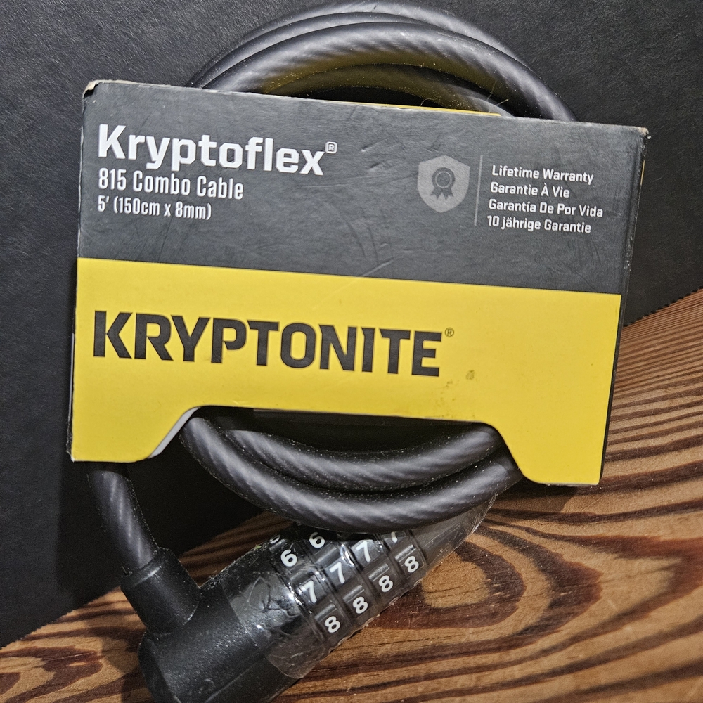 Kryptoflex 815 Black Combo Cable Lock - 5'